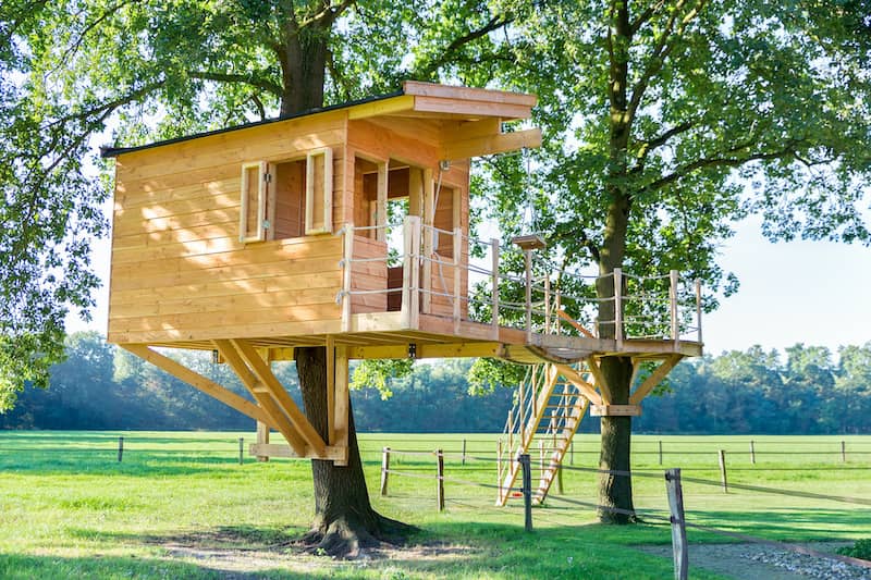 How To Build A Backyard Treehouse Yourself Rocket Homes